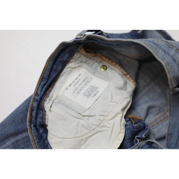 Frame Denim Womens Le Debs High Ripped Straight Jeans Size 27 Distressed Denim - Picture 9 of 14